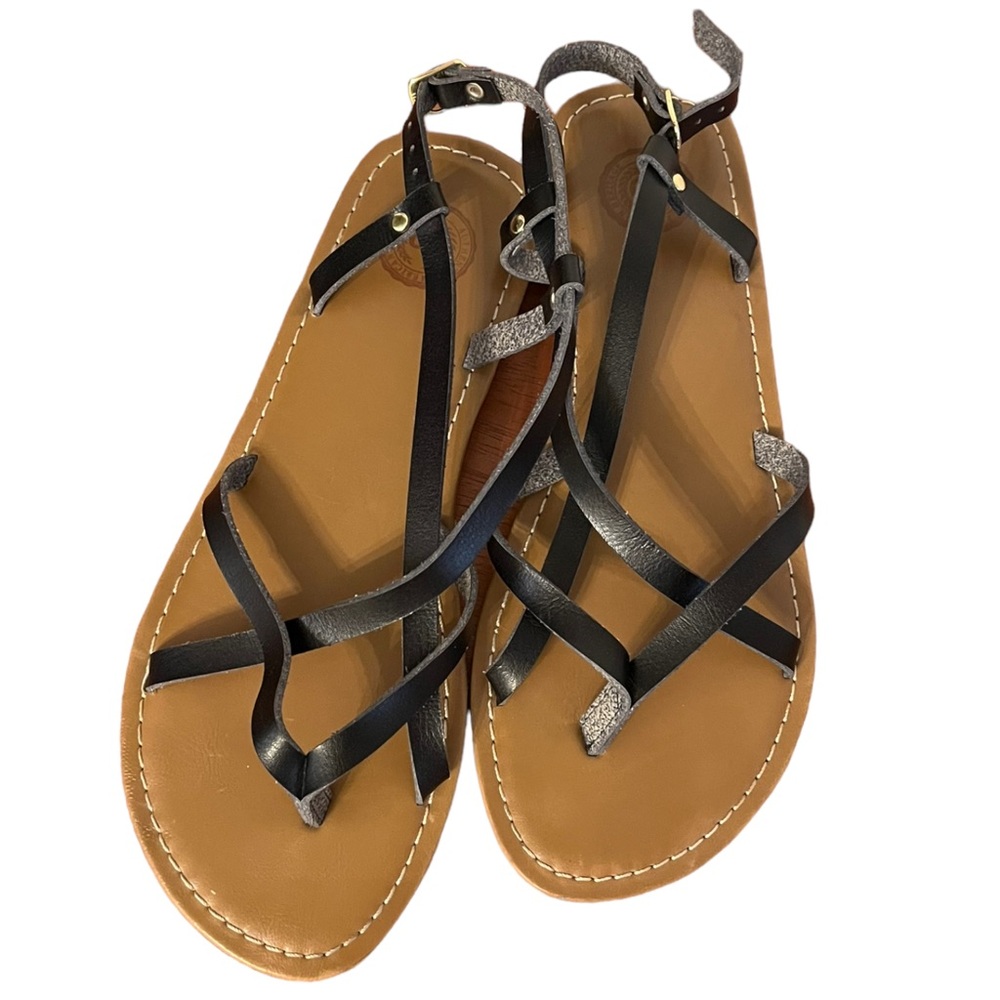 So Black + Brown Sandals